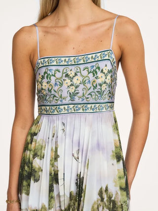 Farm Rio Multi Maxi Dress - Countryside Landscape
