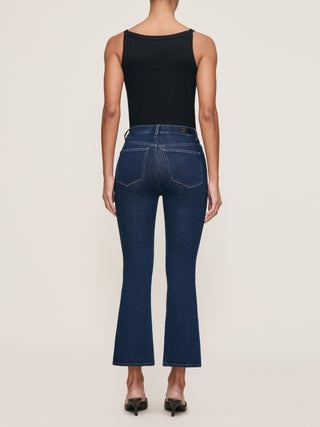 Dl1961 Bridget Boot: High Rise Instasculpt Crop - Lunar Sky