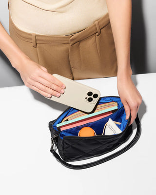 Madison Flap Crossbody - Black