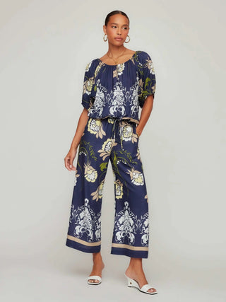 Kasey Peasant Top - Print