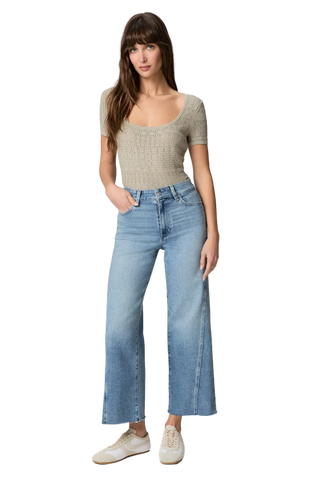 Anessa W/Twisted Outseam Panel + Raw Hem - Explorer