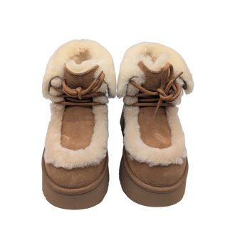 W Esmee Lace Up - Chestnut