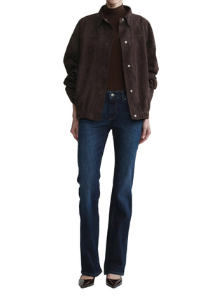 DL1961 Milano Skinny Boot: Low Rise Instasculp 33" - Thunderbird