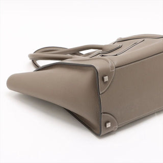 Celine Greige Mini Luggage Shopper