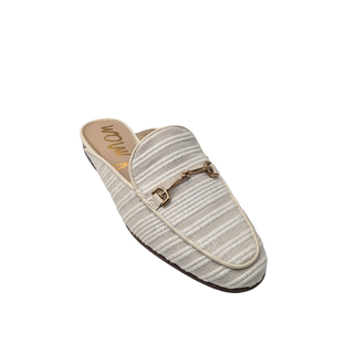 Linnie Striped Flat - White