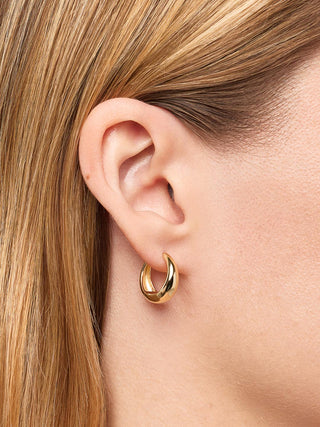 Ana Luisa Nate Hoop Earrings - Medium - Gold
