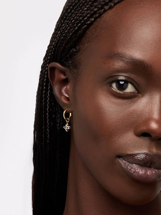 Ana Luisa Flower Earrings - Liora Hoops Two Tone