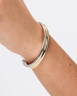 Ana Luisa Arlo Double Cuff Bracelet - Two Tone