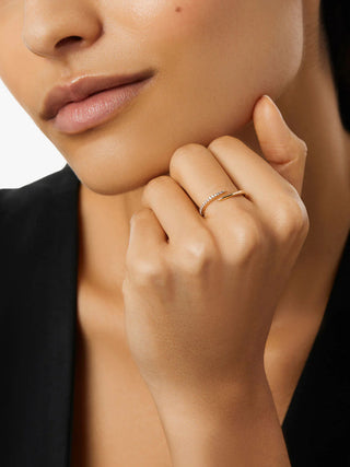Ana Luisa Oren Claw Ring - Gold
