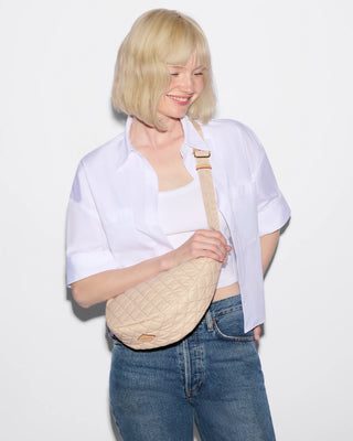MZ Wallace Small Metro Smile Bag - Buff