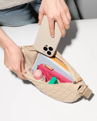 MZ Wallace Small Metro Smile Bag - Buff