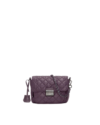 MZ Wallace Small Crosby Lock Crossbody II - Raisin
