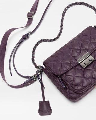 MZ Wallace Small Crosby Lock Crossbody II - Raisin