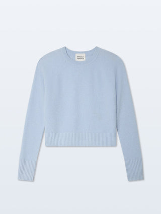 Cashmere Waffle Sweatshirt - Pale Mist