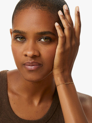 Poetry Slim Link Chain Bracelet - Gold