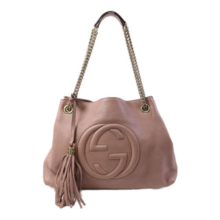 Gucci Soho Chain Tote Medium - Pink
