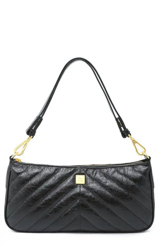 Think Royln Enchanted - Black Crinkle Leather