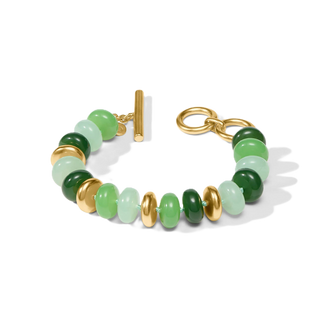 Julie Vos Amalfi Statement Bracelet - Green Apple Multi