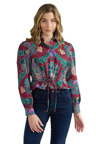 Double A Kirk Top - Damask