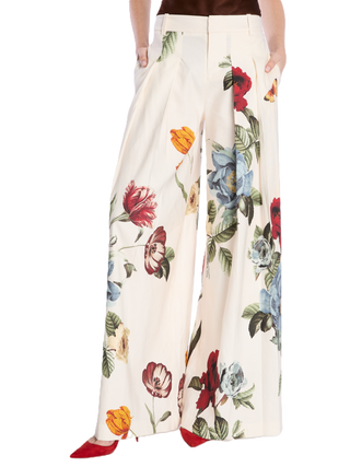 Blaire Pleated Pant - Provence Floral