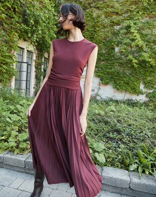 Tanya Taylor Carly Dress - Deep Redwood