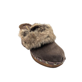 Fadia Heel - Dark Brown Suede