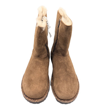 Uppsala Zip Shearling Suede - Dark Tea