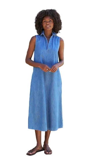Frank & Eileen - Maxi Polo Dress - Vintage Stonewashed Indigo
