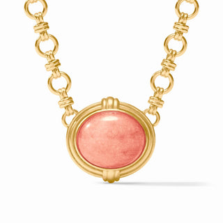 Julie Vos Portofino Demi Necklace - Melon Jade
