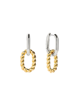 Ana Luisa Ash Double Mini Drop Earring - Two Tone