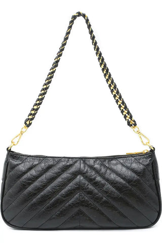 Think Royln Enchanted - Black Crinkle Leather