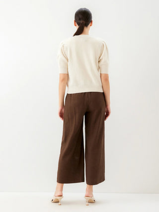 Fifteen Twenty Iliana Puff Sleeve Sweater - Cream