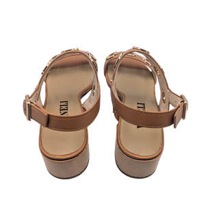 Cris Sandal - Almond Nappa