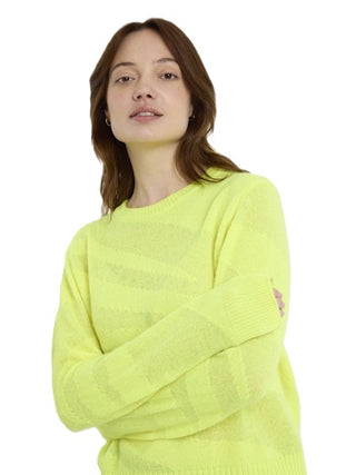 Mix Guage Zebra Crew - Neon Yellow