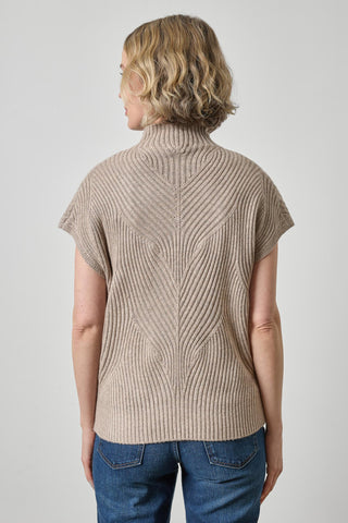 Lilla P Cable Wedge Sweater Birch