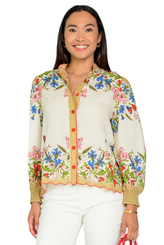 Emily Top - Butterfly Garden