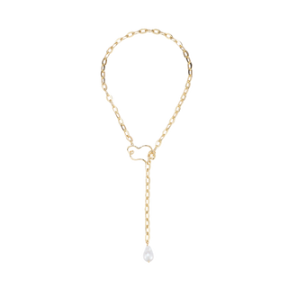 Eva Pearl Necklace - White Gold