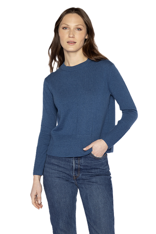 Exposed Seam Crew - Sapphire