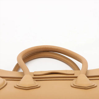 Celine Beige Micro Luggage Shopper