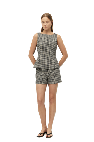 Elodie Birdie Shorts - Black Gingham