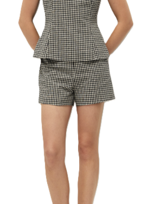 Elodie Birdie Shorts - Black Gingham