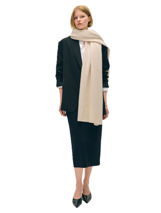 Cashmere Travel Wrap - Natural Heather