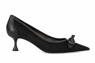Martini Heeled Pump - Negro