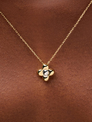 Ana Luisa Flower Necklace Liora Pendant Mini Two Tone