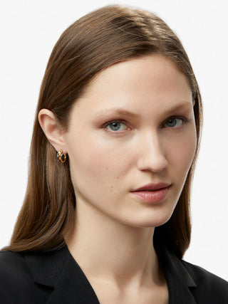 Ana Luisa Scarlett Double Hoop Earrings - Two Tone