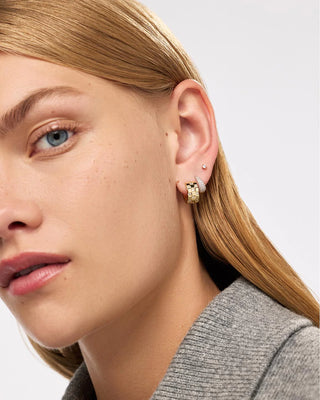 Ana Luisa Eden Hoop Earring - Small - Gold