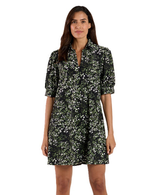 Emerson Dress - Painted Dot Black