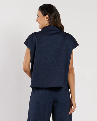 Jude Connally Tillie Denim Top - Navy