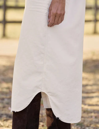 Frank and Eileen Maxi Shirtdress - Vintage White
