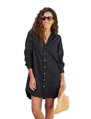 Classic Shirtdress - Blackout